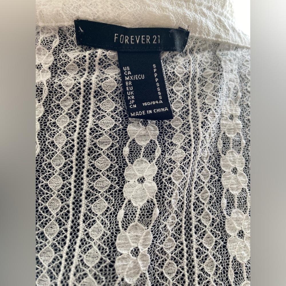 Forever 21 Lace long cardigan
